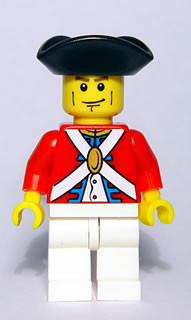 LEGO Minifigure-Imperial Soldier II - Officer, Cheek Lines-Pirates / Pirates II-PI124-Creative Brick Builders